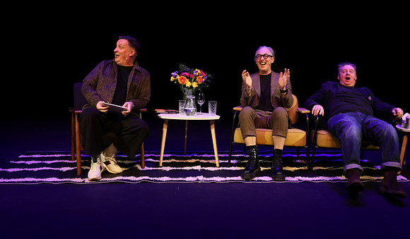 Alan Cumming, Forbes Masson and Johnny McKnight at the Tron Theatre, Glasgow
