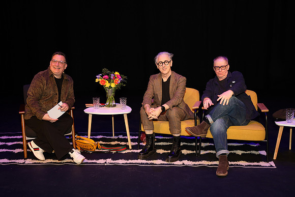 Alan Cumming, Forbes Masson and Johnny McKnight at the Tron Theatre, Glasgow