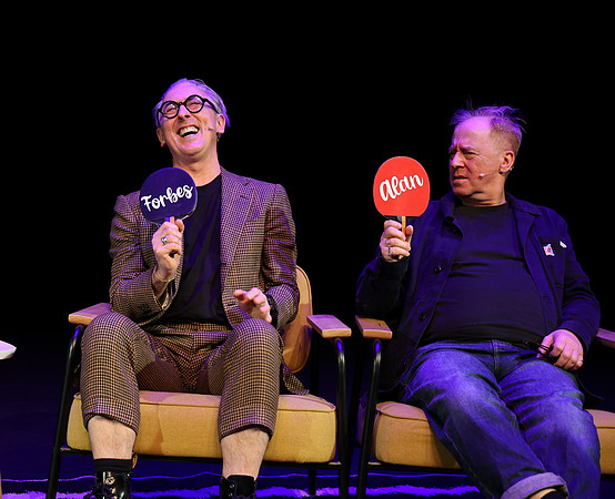 Alan Cumming, Forbes Masson and Johnny McKnight at the Tron Theatre, Glasgow