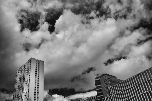 urban infrared photography Glasgow