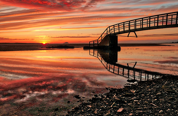 Sunset over Belhaven Bay