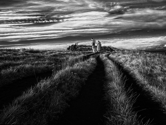Infrared photography Arthur Seat, Edinburgh