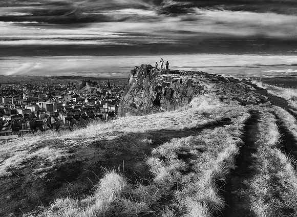 Infrared photography Arthur Seat, Edinburgh