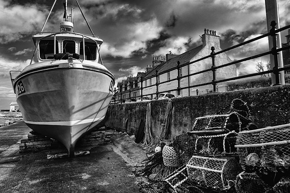 Infrared Photography Port Seton Harbour, East Lothian, Scotland