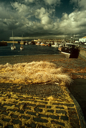 Infrared Photography Port Seton Harbour, East Lothian, Scotland