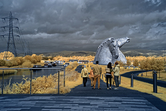 The Kelpies in Infrared