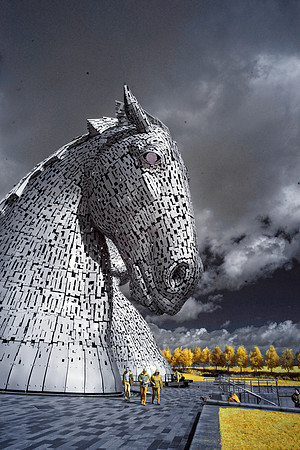 The Kelpies in Infrared