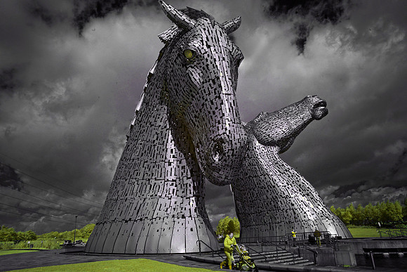 The Kelpies in Infrared