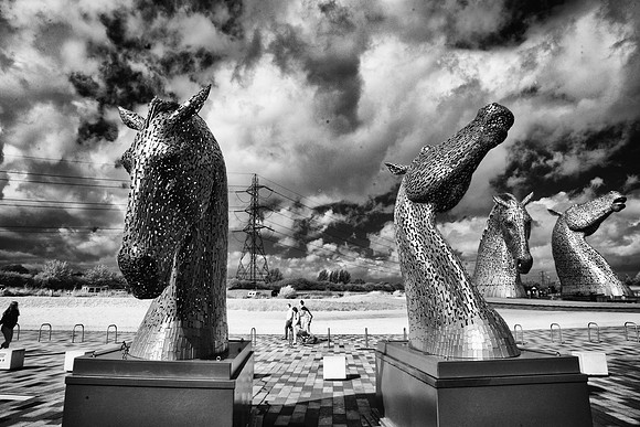 The Kelpies in Infrared