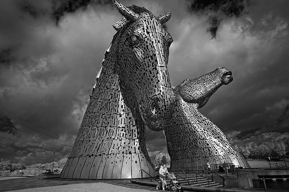 The Kelpies in Infrared