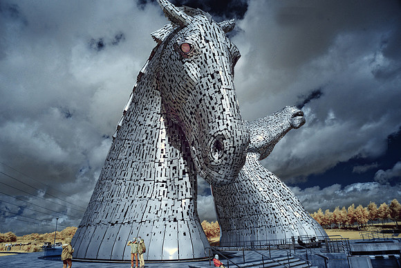 The Kelpies in Infrared