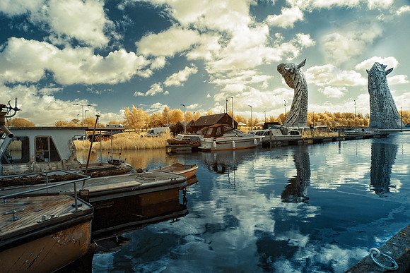 The Kelpies in Infrared