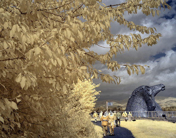 The Kelpies in Infrared