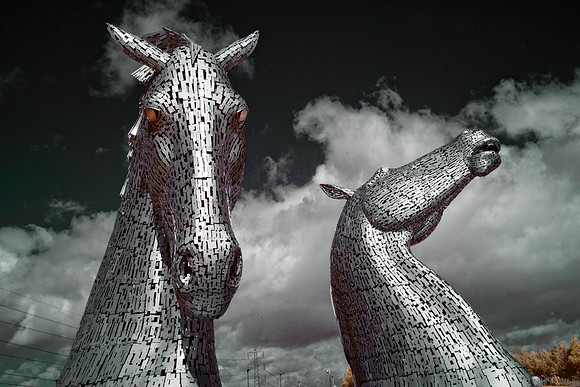 The Kelpies in Infrared
