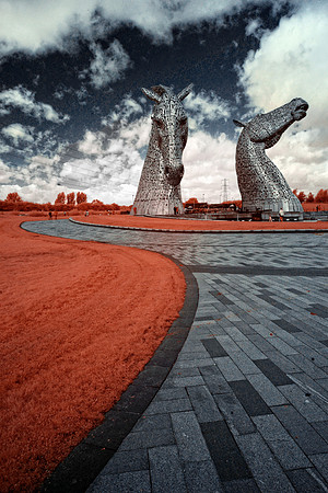 The Kelpies in Infrared