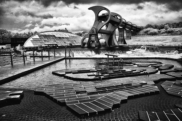 The Falkirk Wheel in Infrared Photography