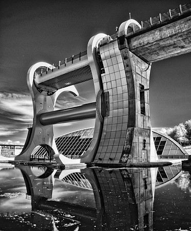 The Falkirk Wheel in Infrared Photography