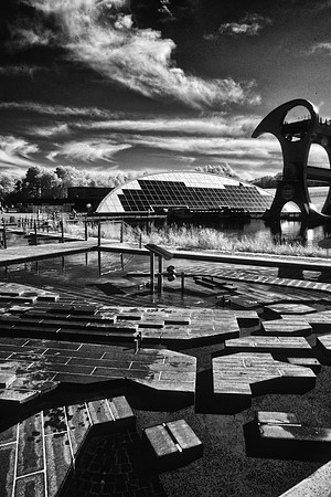 The Falkirk Wheel in Infrared Photography