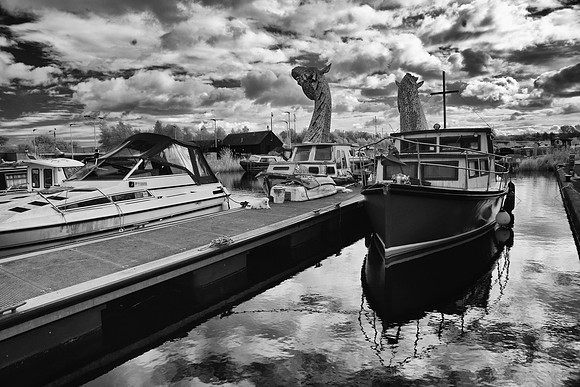 The Kelpies in Infrared October 2020