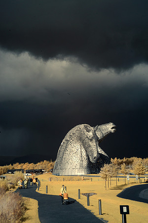 The Kelpies in Infrared October 2020