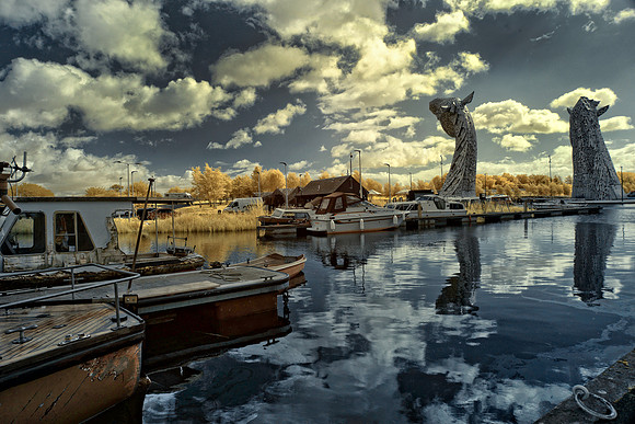 The Kelpies in Infrared